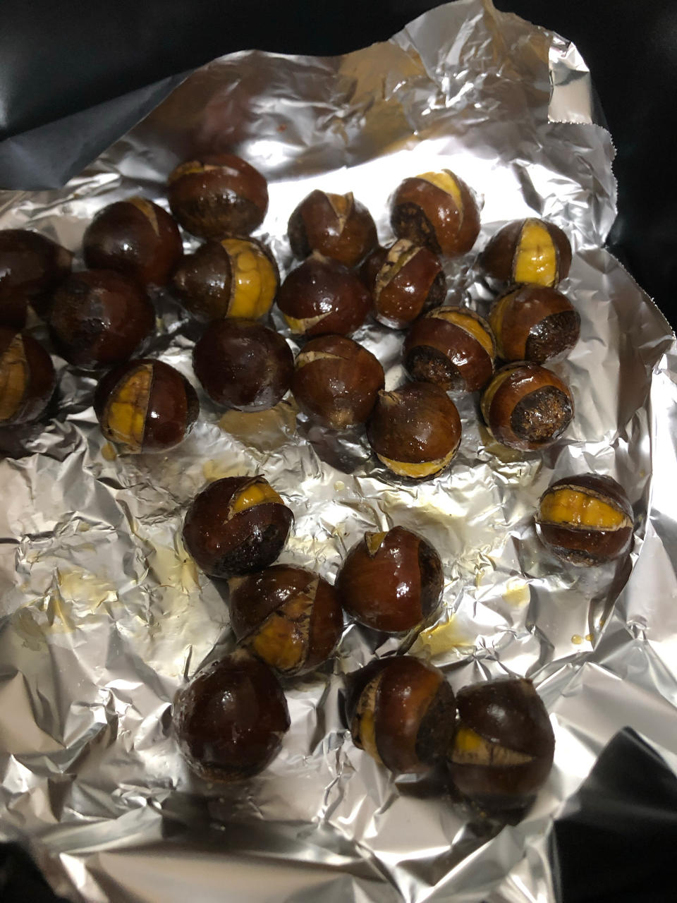 （超好剥壳！）空气炸锅蜂蜜板栗——美味停不下来