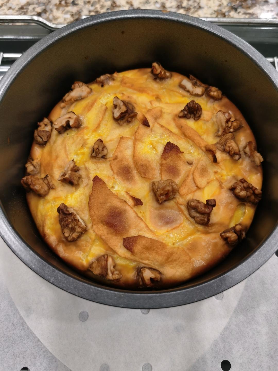 减脂期可吃，无油无糖低卡的「苹果🍎小蛋糕🧁」