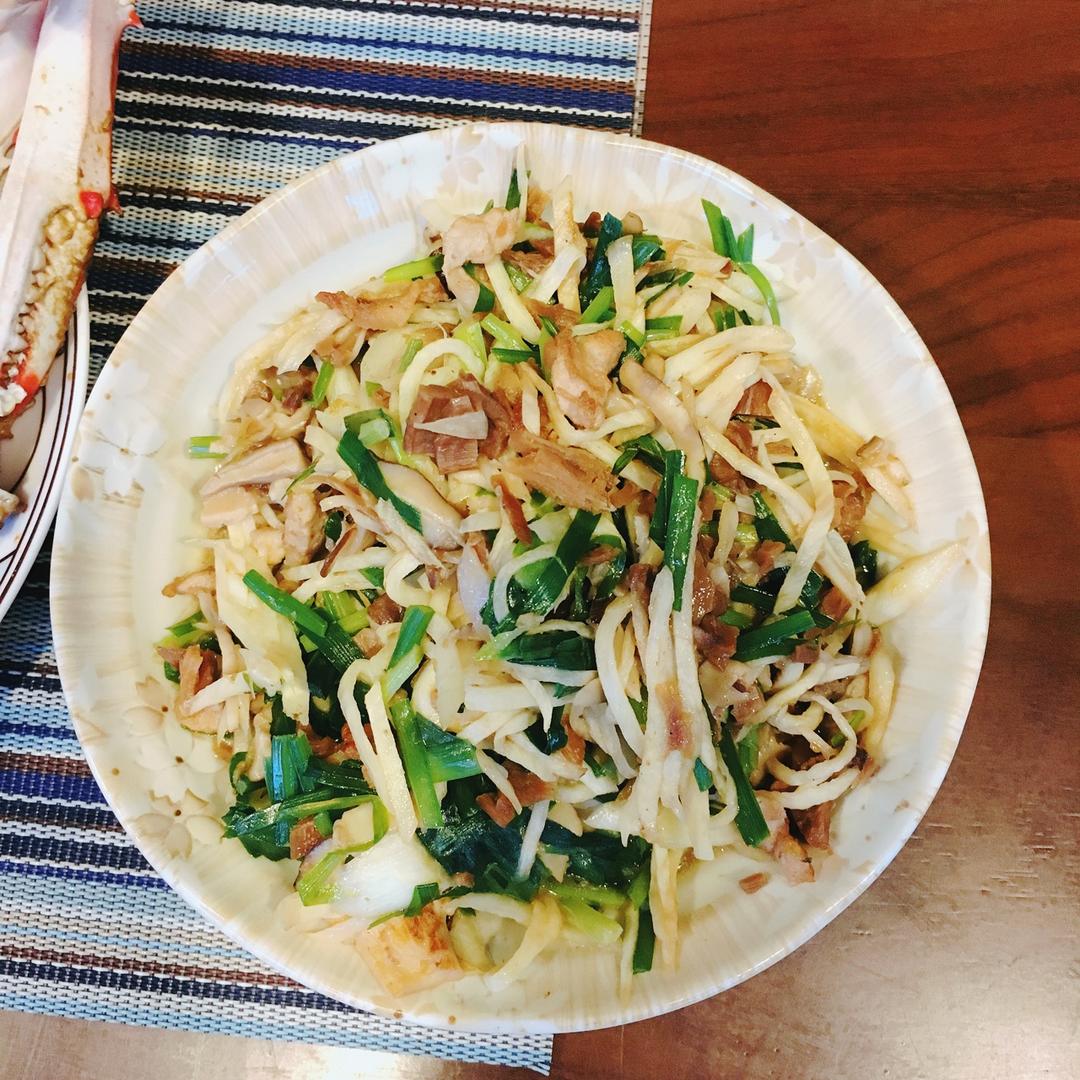 素炒韭菜