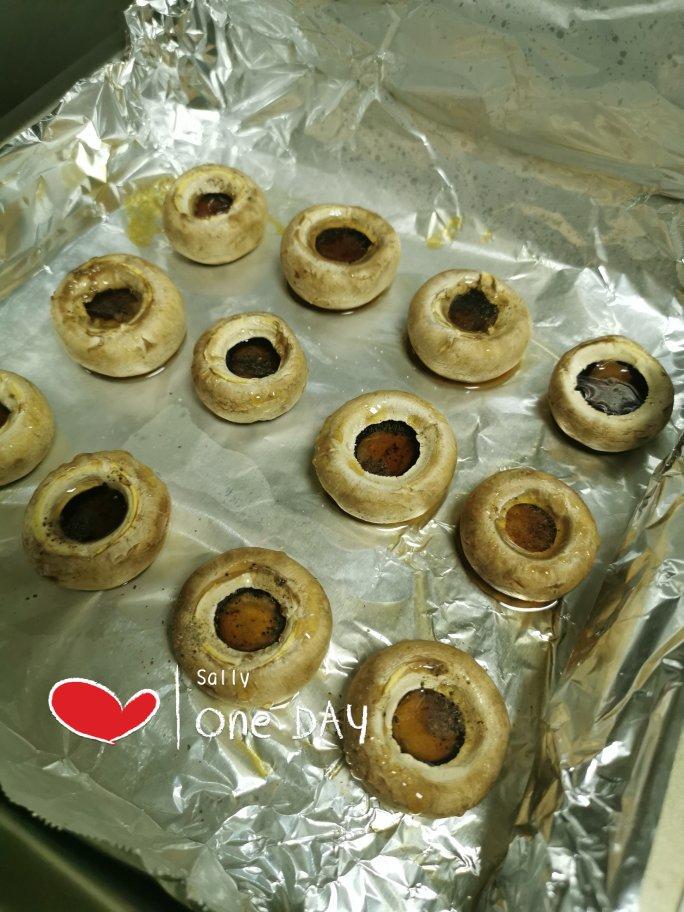 烤白蘑菇，双孢菇，口蘑，口菇，全程不加一滴油