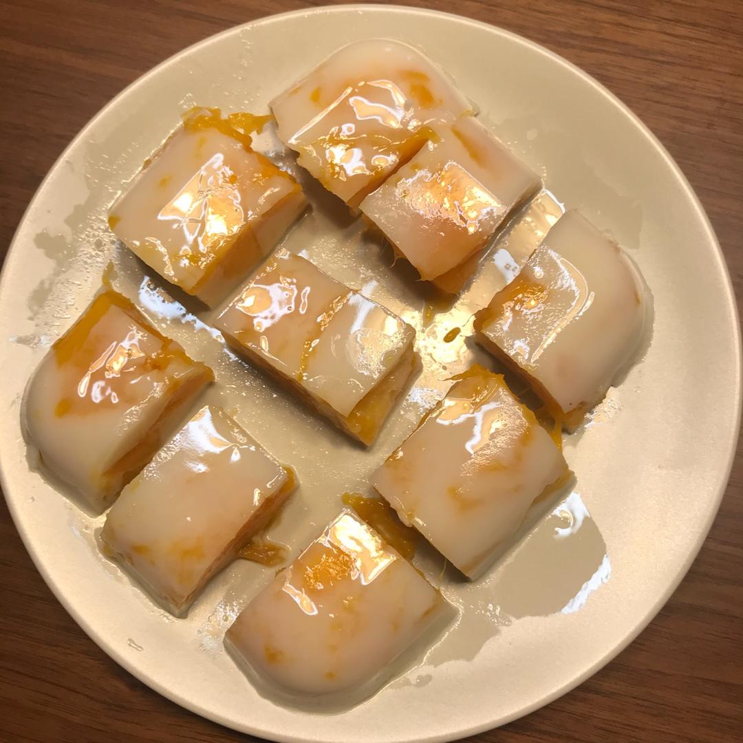 午后小甜点芒果椰汁糕教程