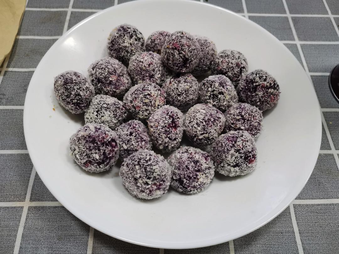 紫薯燕麦椰蓉球（健康小零食）
