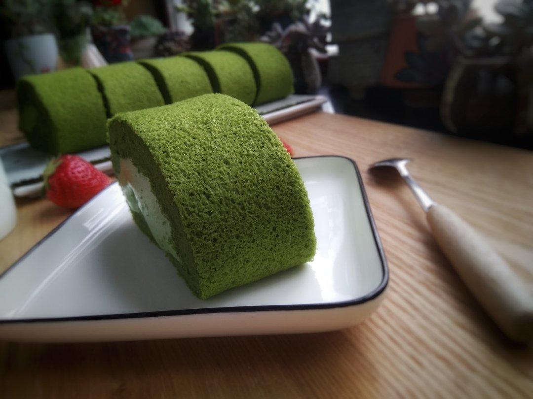 唐草纹抹茶奶酪蜜豆卷