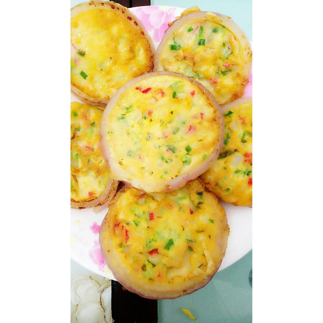 洋葱圈蛋饼