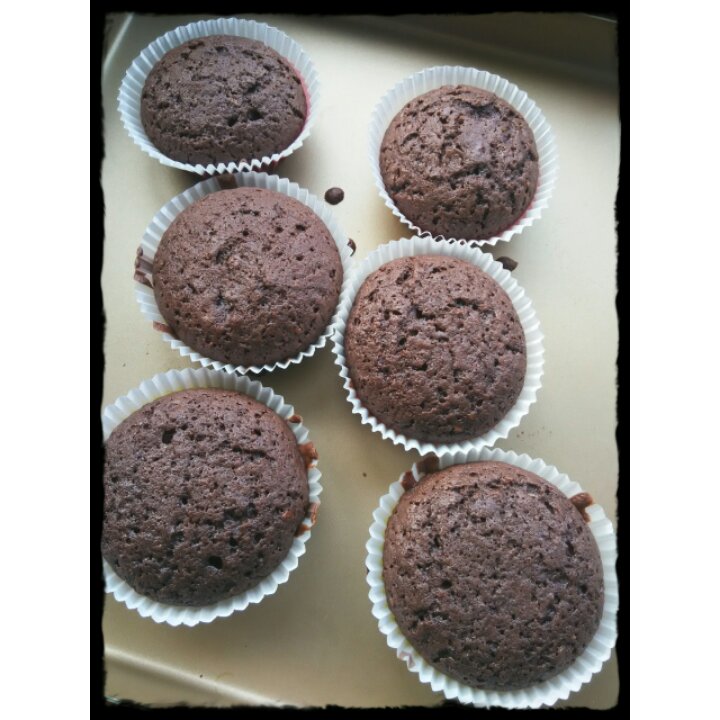 香橙可可杯子蛋糕（特别适合韩式裱花）