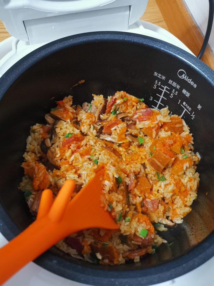 美味到不行的南瓜饭