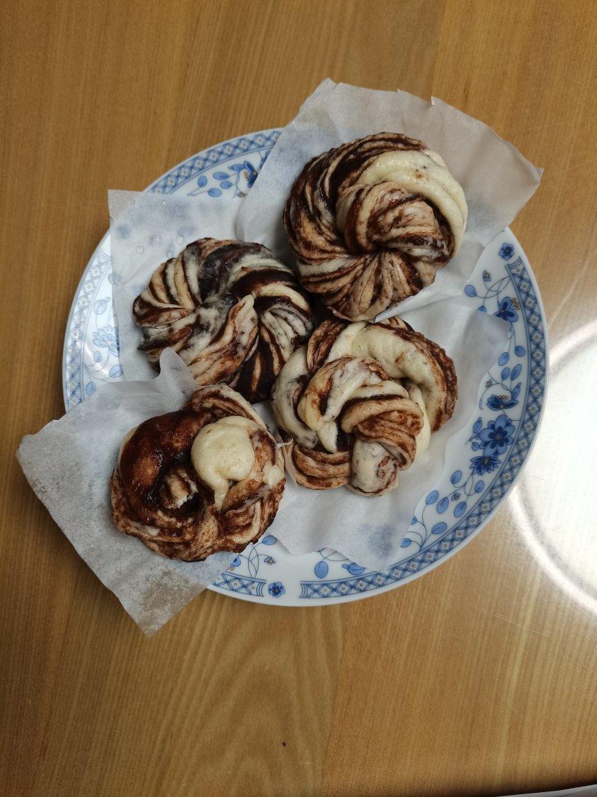 红豆沙花卷