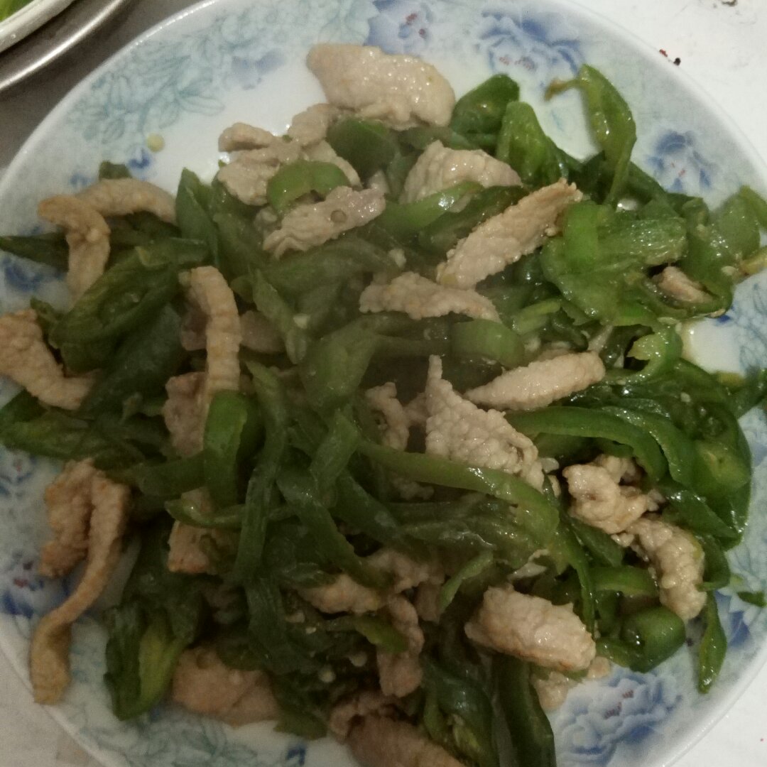 青椒炒肉丝