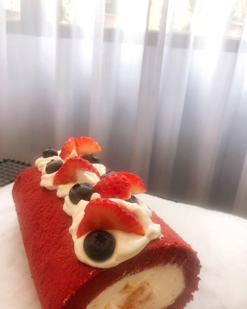 红丝绒蛋糕卷（超详细）