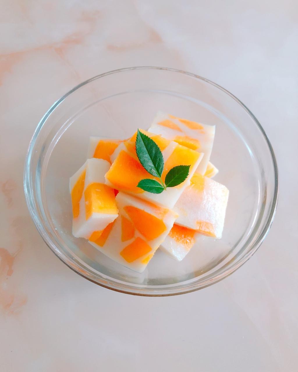 a-爱上烘焙做的芒果椰奶冻