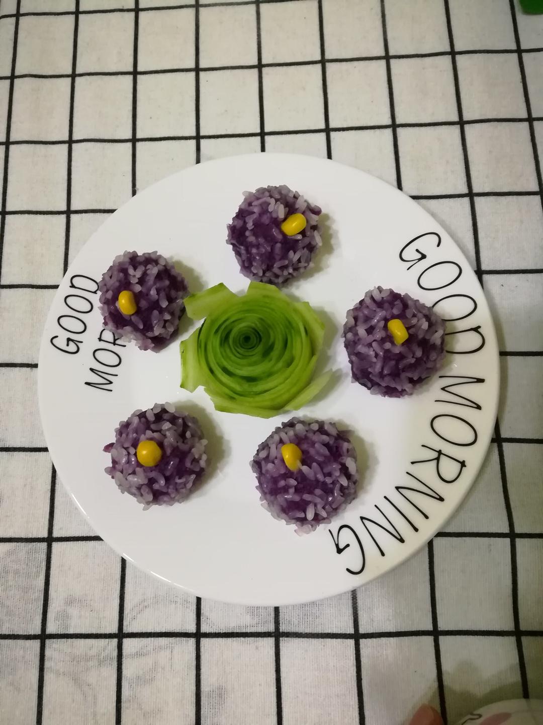 珍珠紫薯芒果球