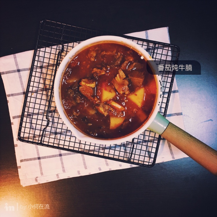 老丁的私房菜-番茄牛腩煲