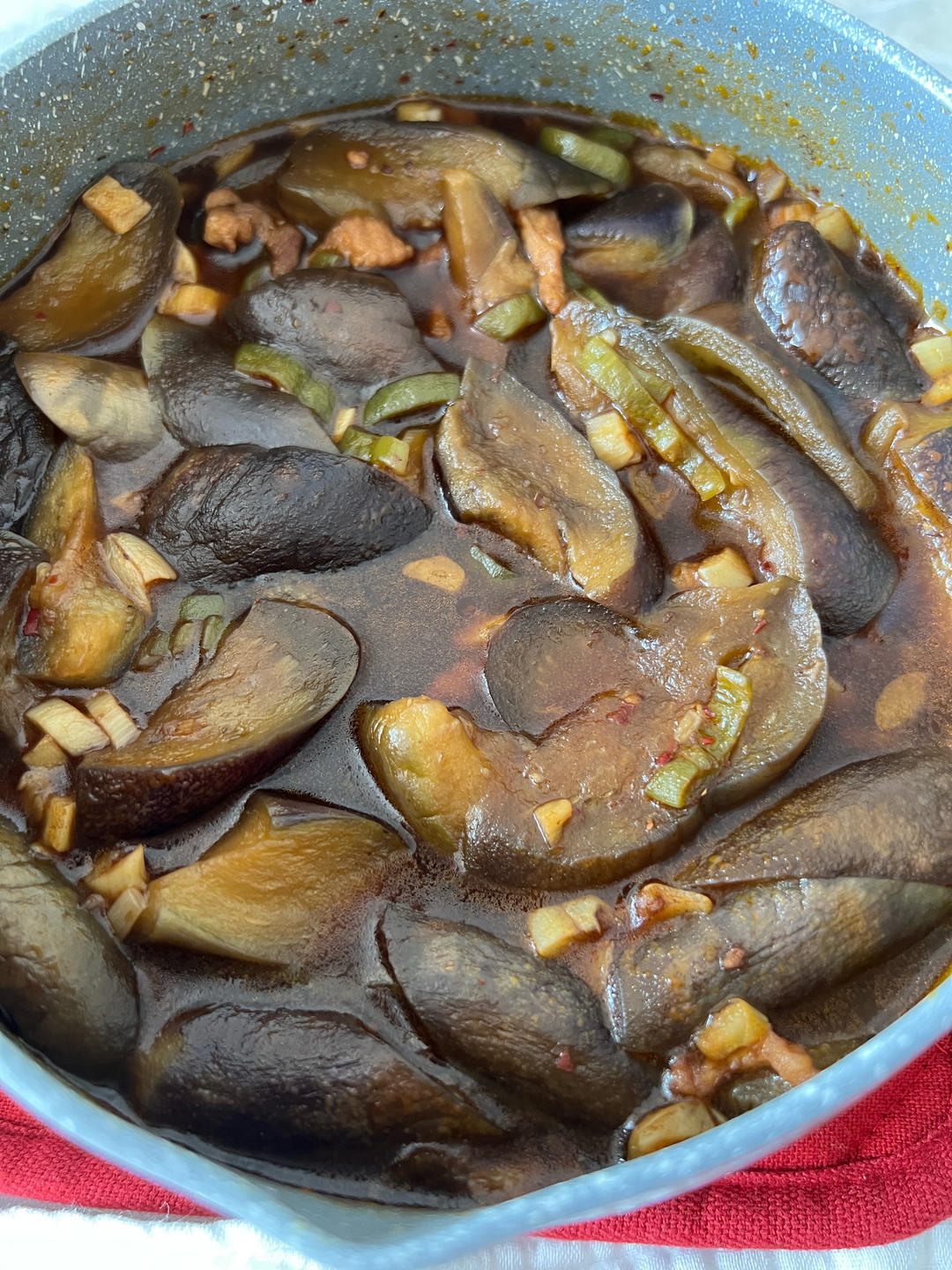 红烧肉沫茄子