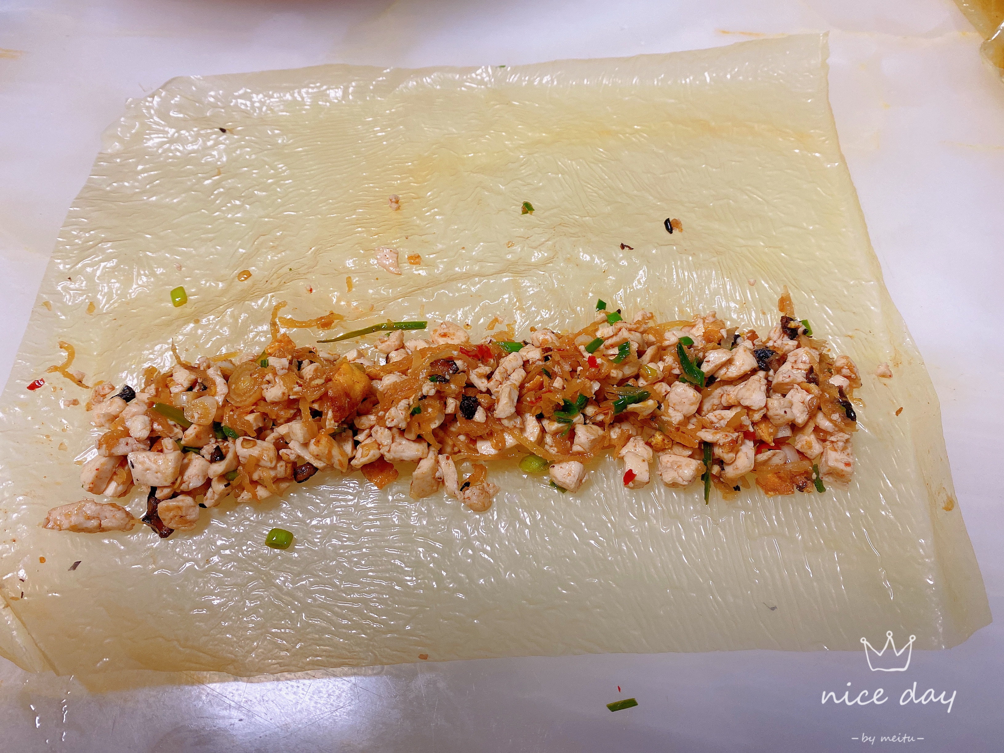 豆腐皮包，江浙一带的传统美食的做法 步骤3
