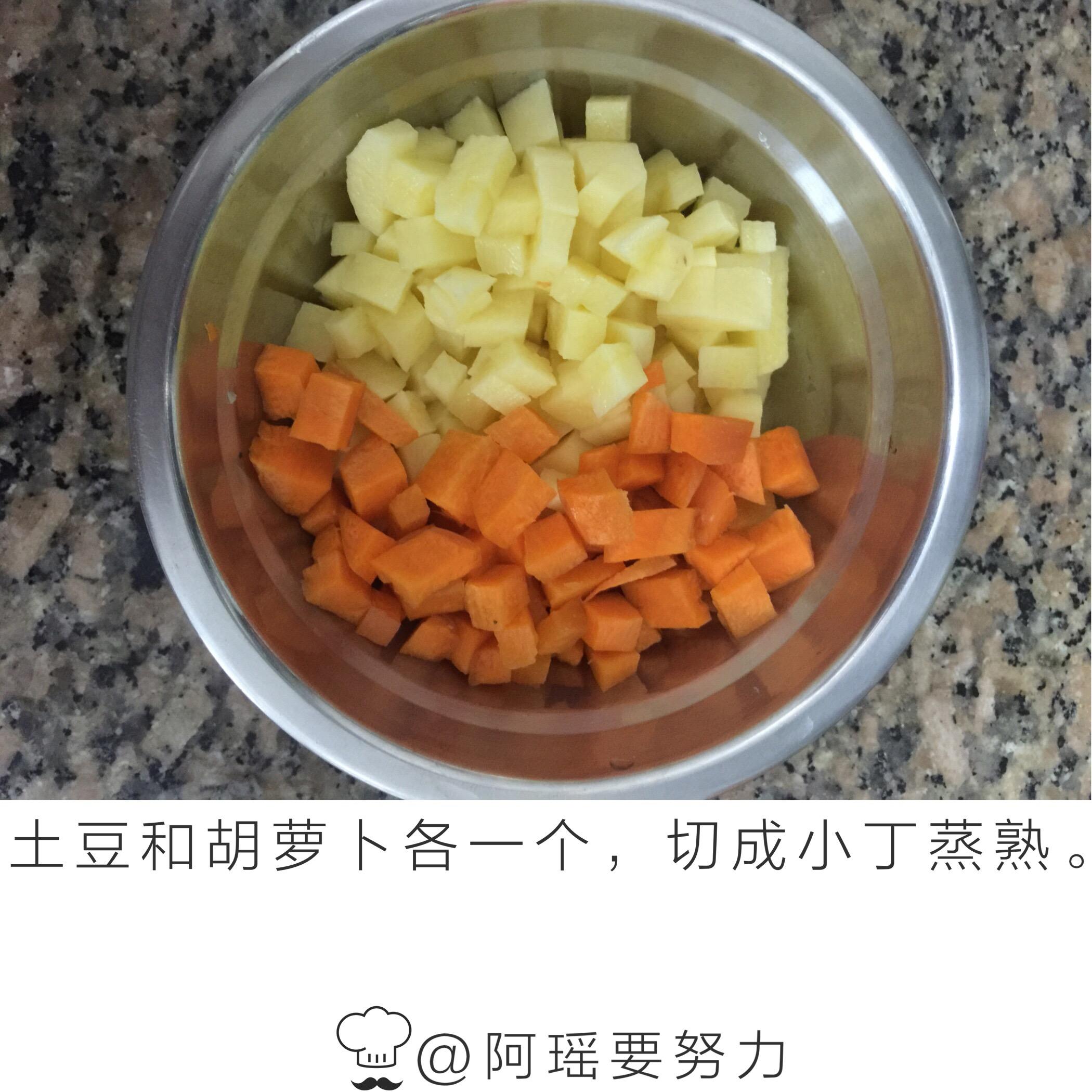 低卡土豆大阪烧丸子的做法 步骤1