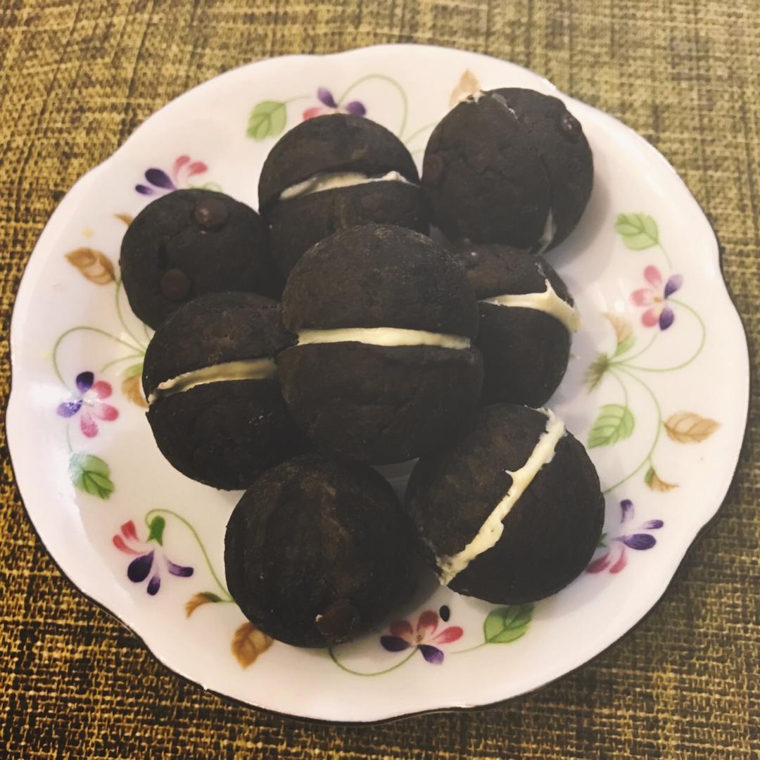 贵妇人之吻-抹茶白巧克力夹心球球饼干