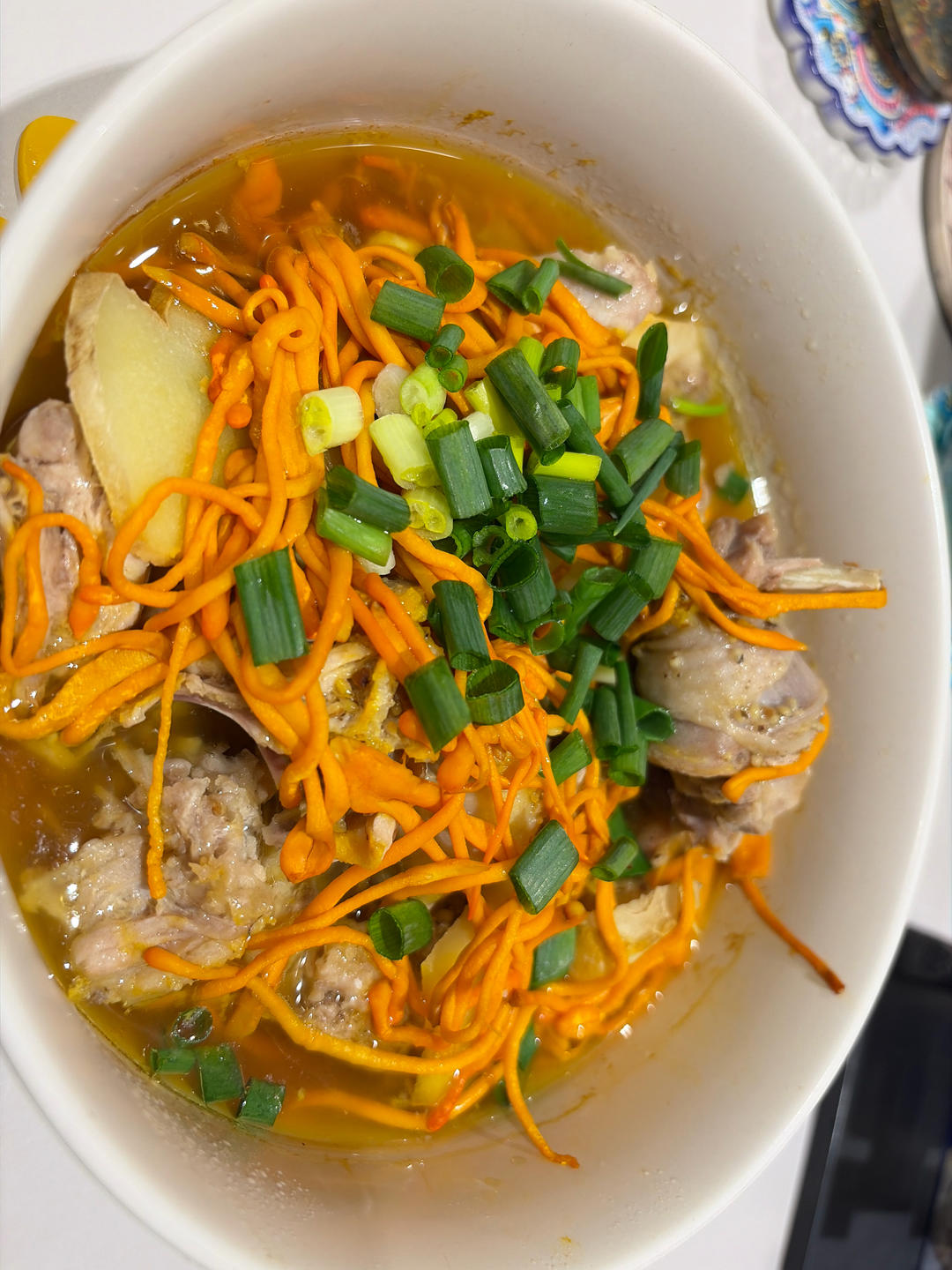 广东风味虫草花蒸鸡（简易版）