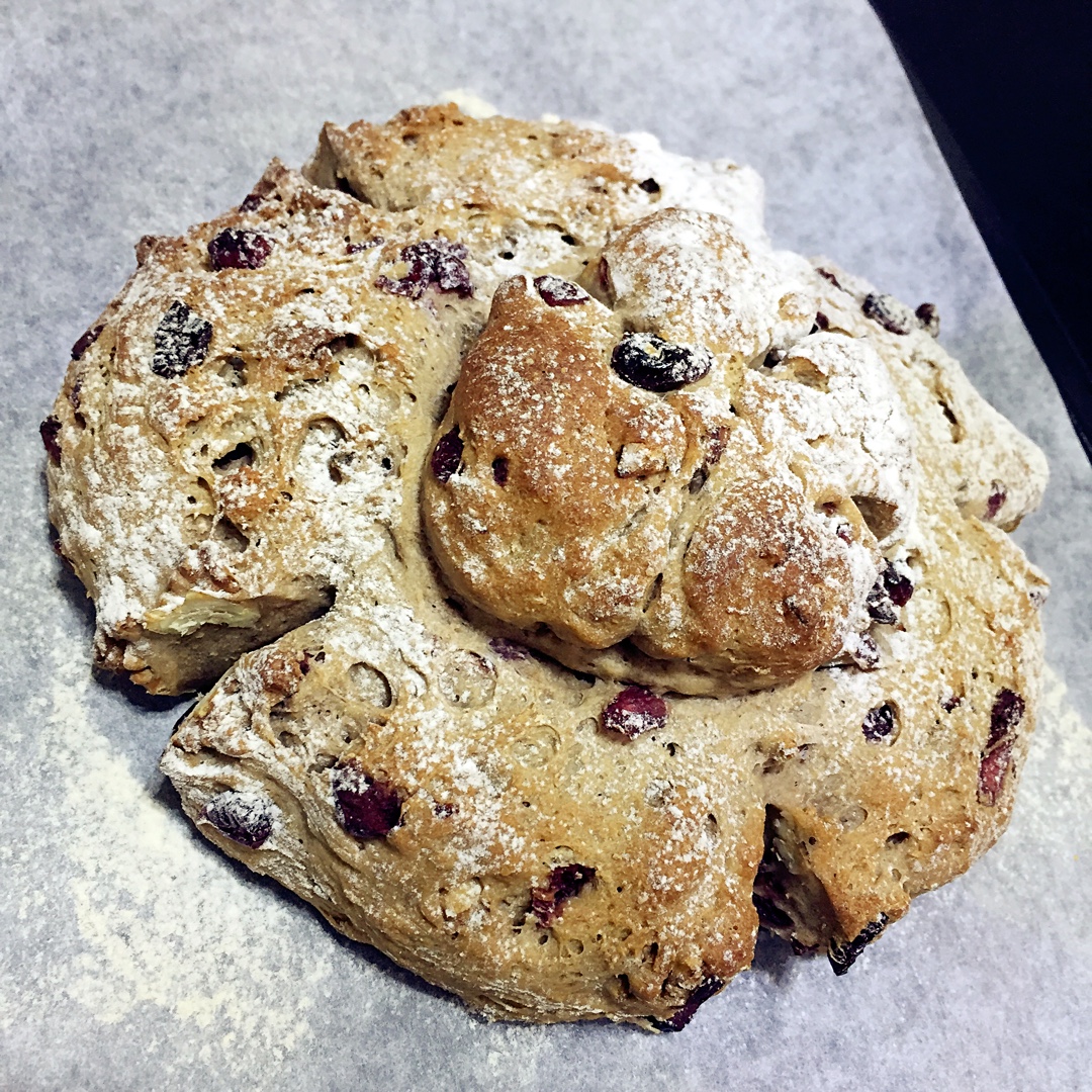 黑啤蔓越莓核桃软欧丨健康·烘焙