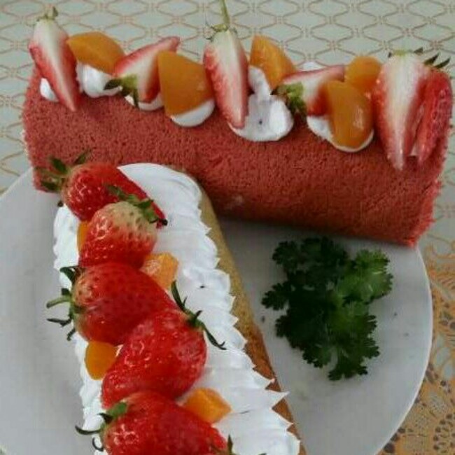 红丝绒蛋糕卷