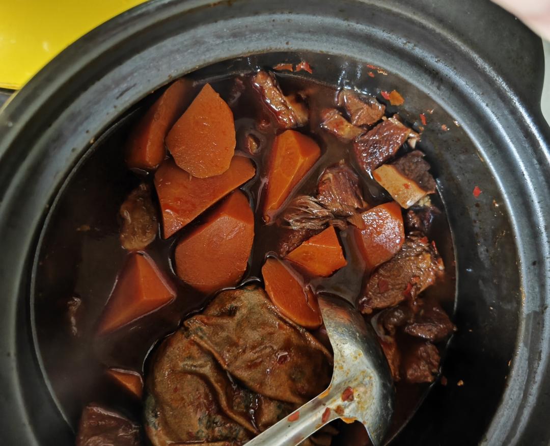 康师傅红烧牛肉面那个味的炖牛肉