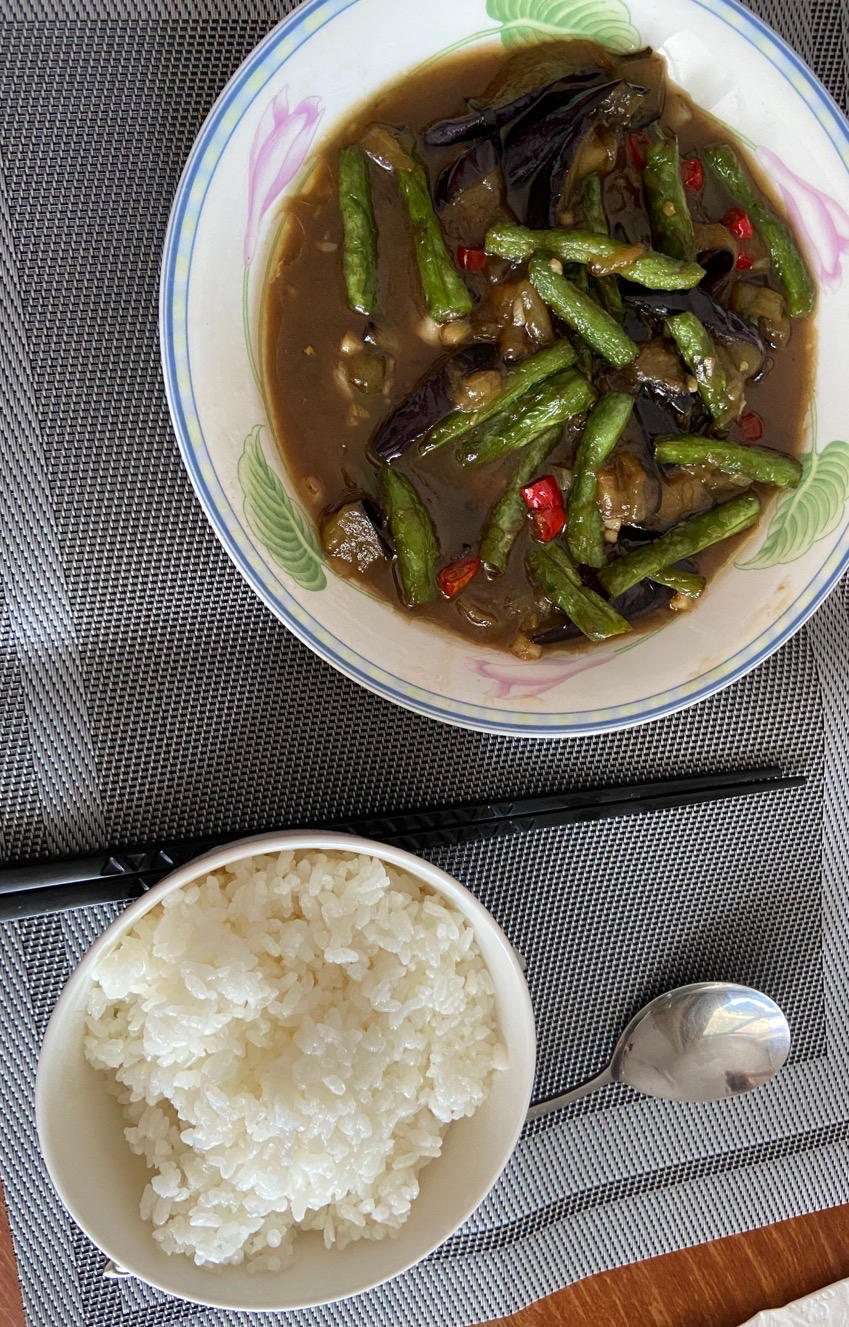 豆角烧茄子