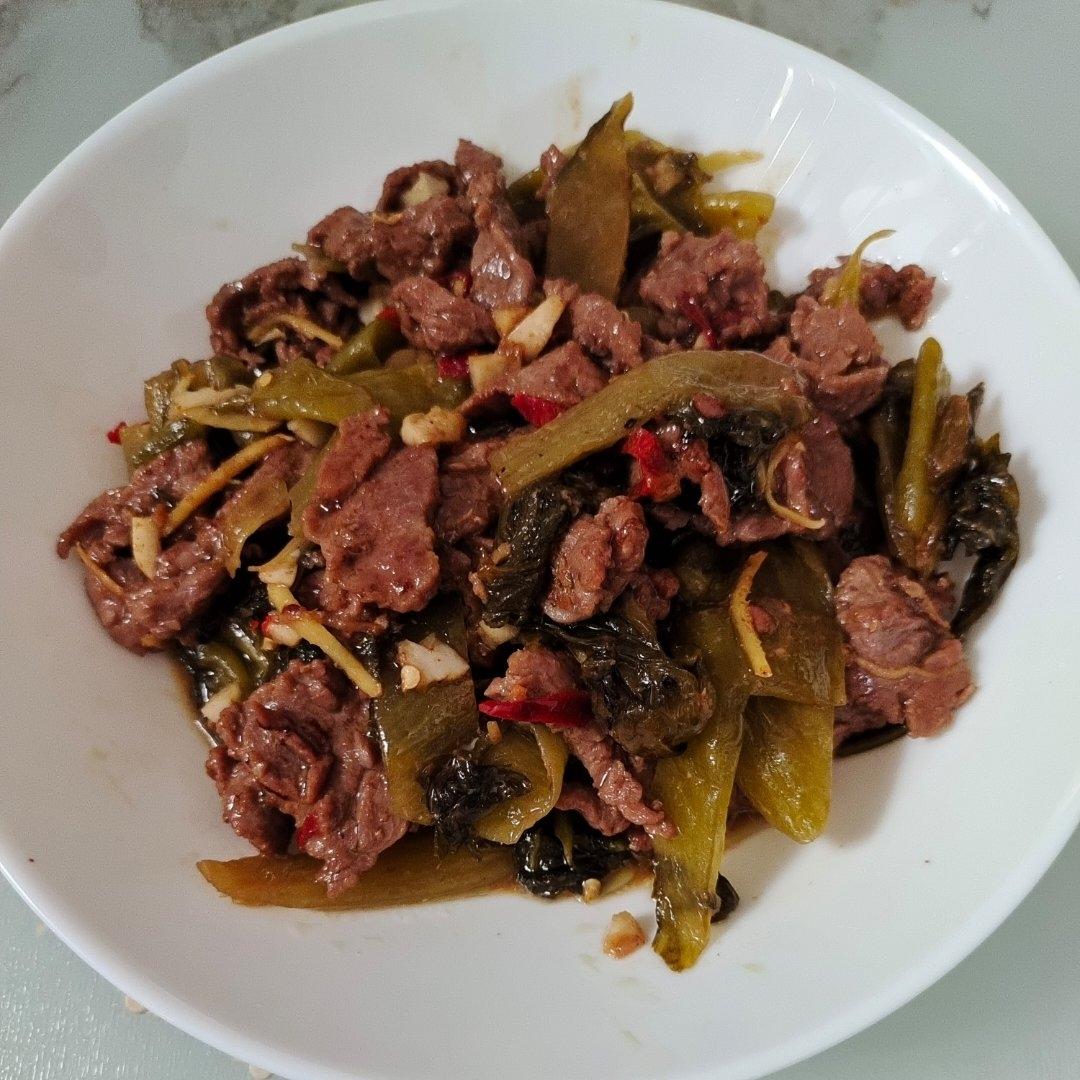 酸菜牛肉