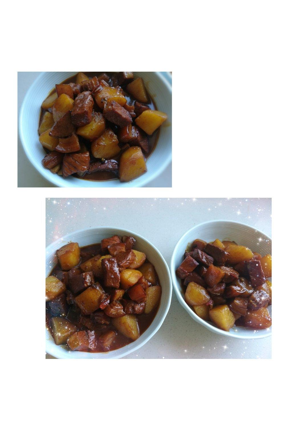 红烧肉炖土豆