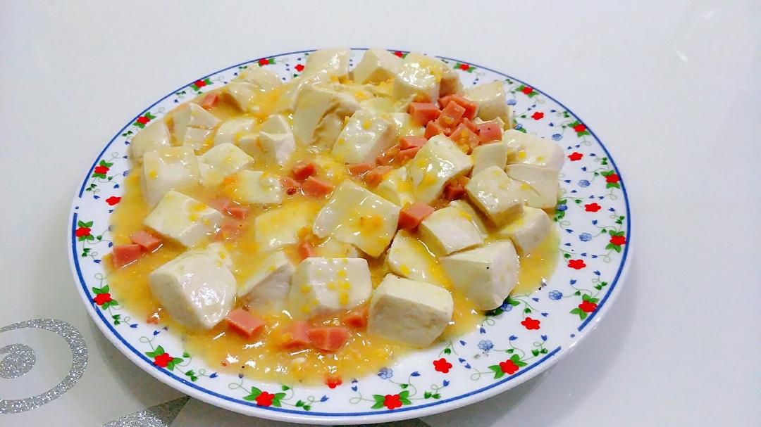 老丁的私房菜-蟹黄豆腐