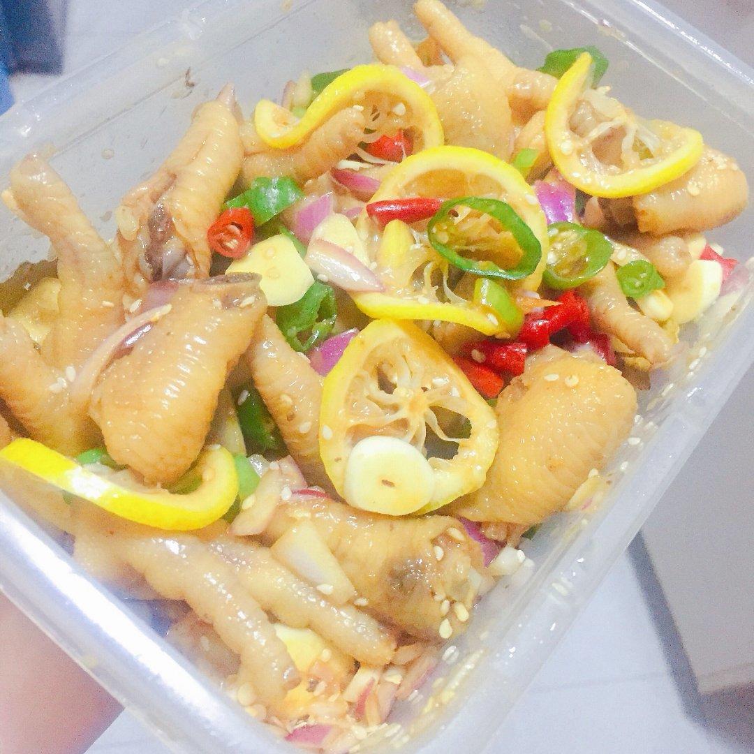 网红酸辣柠檬鸡爪