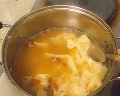 暖胃米酒蛋花汤的做法