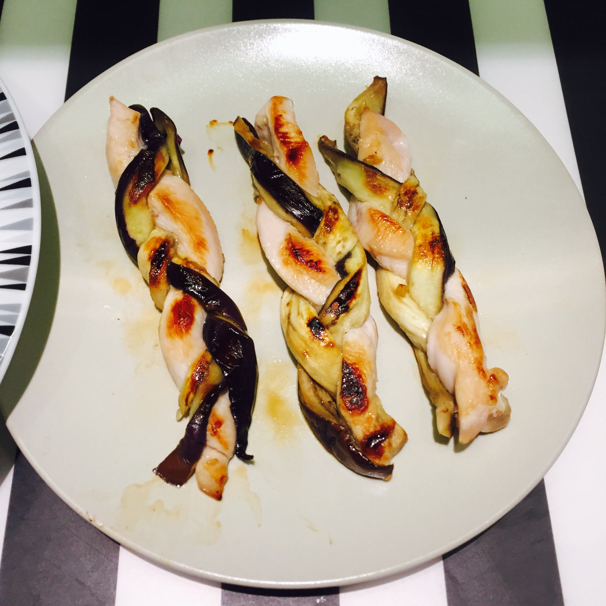 【减脂增肌】鸡胸茄子辫子-鸡胸肉的一万种吃法