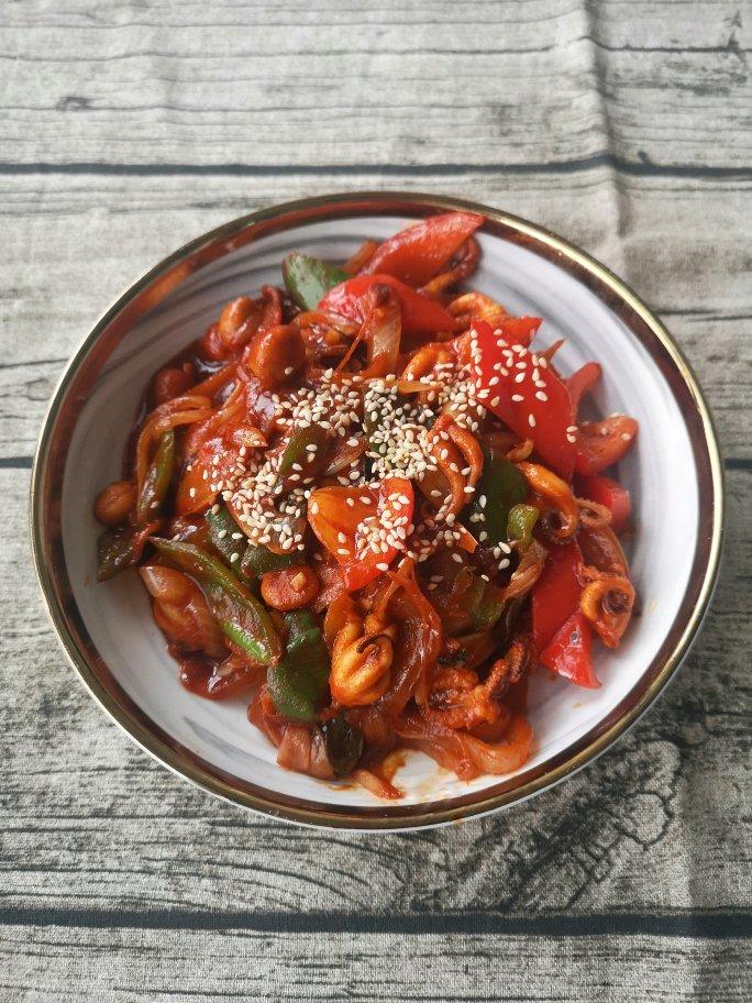 韩式辣炒章鱼（辣炒八爪鱼）