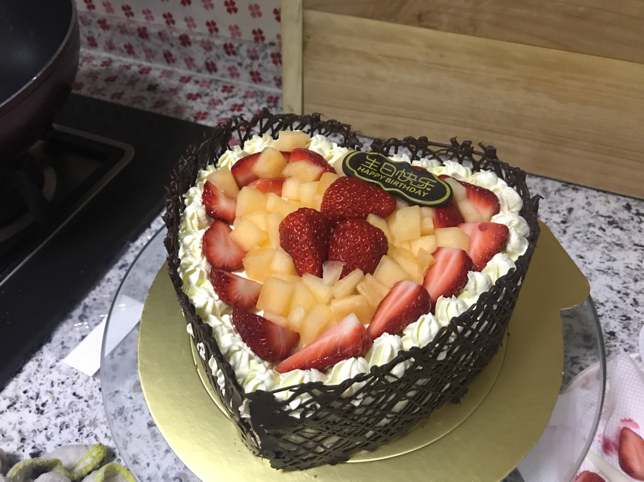 心形生日蛋糕