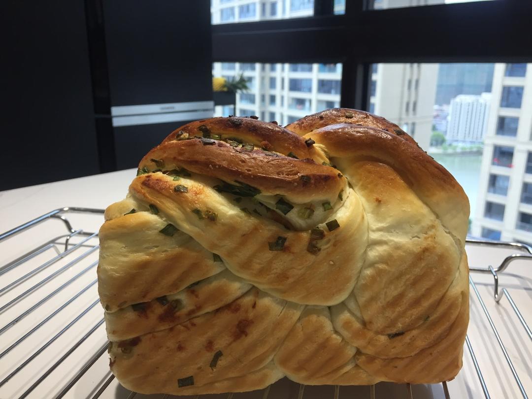 香葱肉松手撕吐司