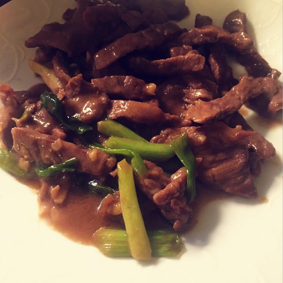 葱爆羊(牛)肉