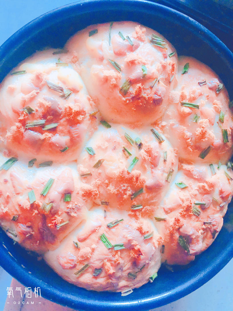 一次性发酵拉丝肉松芝士葱香面包