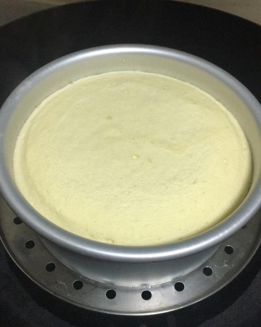 水嫩烫面蒸蛋糕