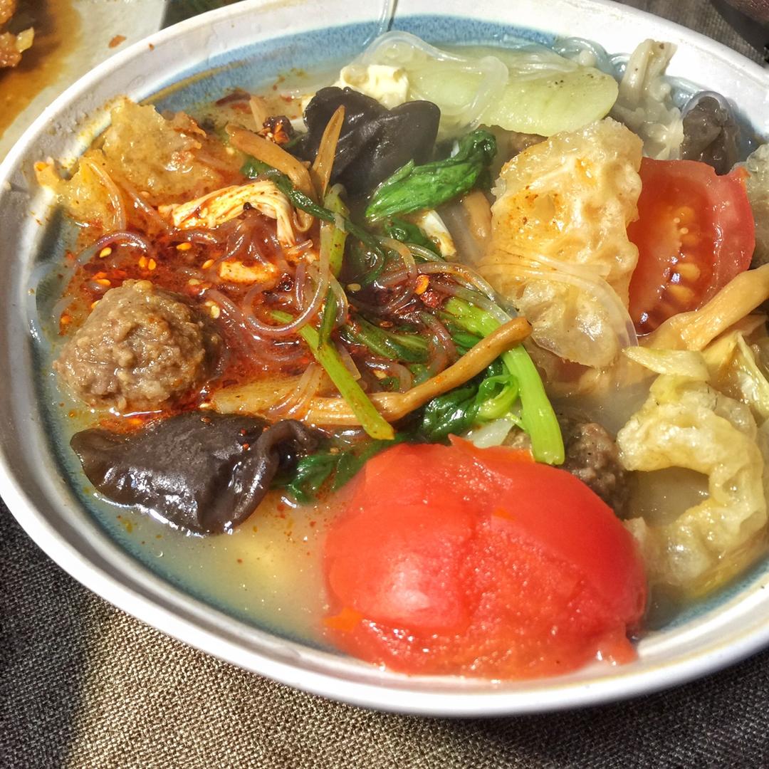 陕西丸子烩菜(西安回民街清真小吃)
