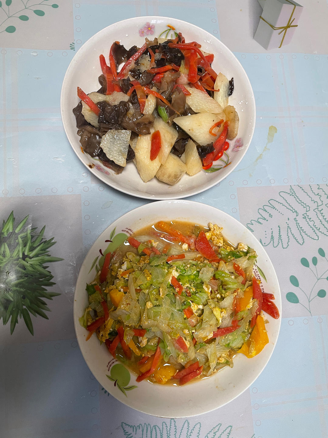 包菜丝炒蛋