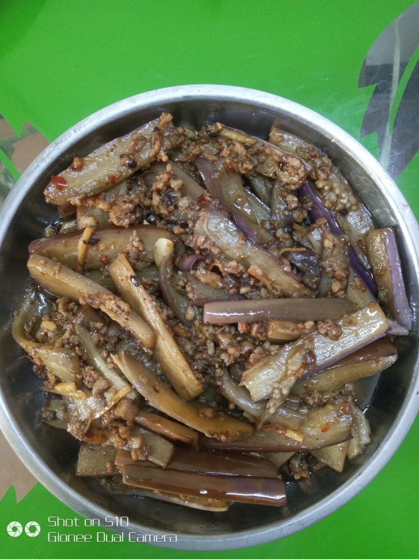 酱爆肉末茄子