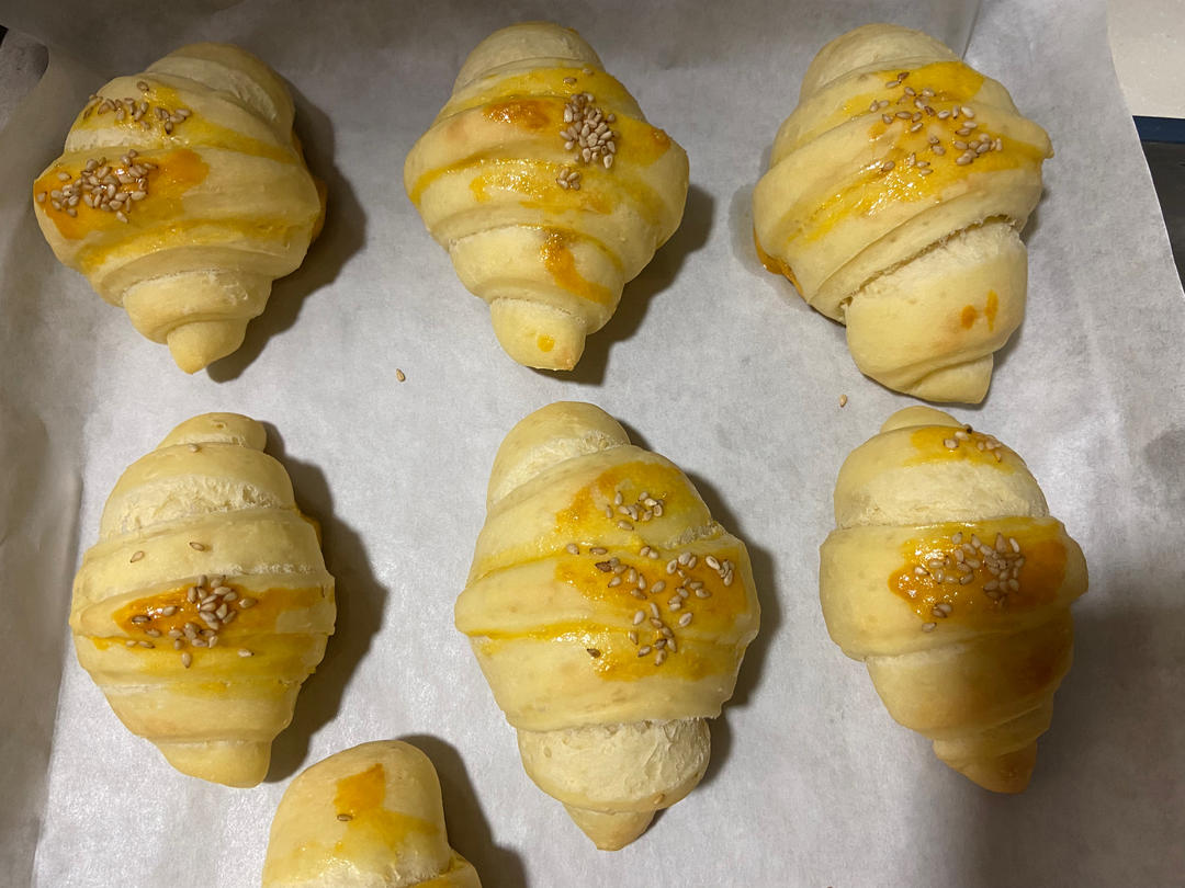 免手套膜‼️奶香牛角包🥐｜新手小白一次成功！