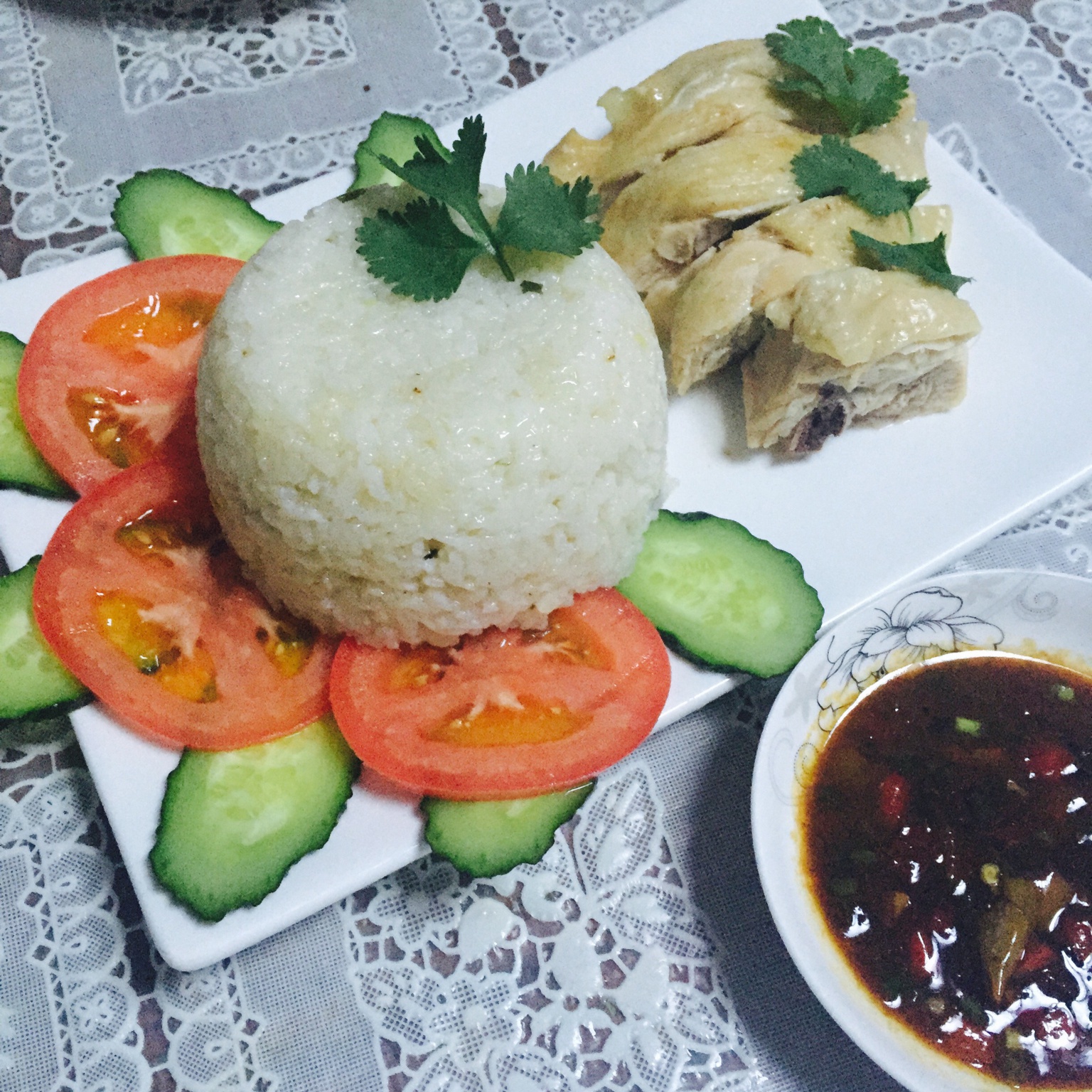 海南鸡饭（鸡腿电饭锅版）