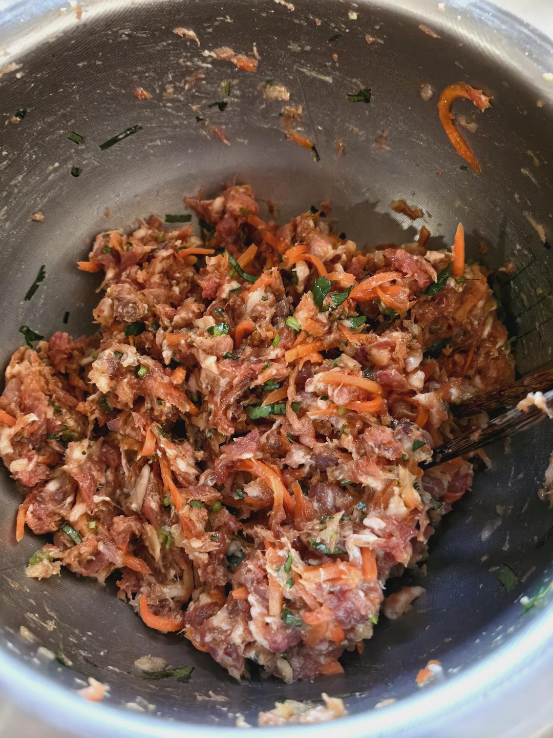 牛肉胡萝卜馅饺子