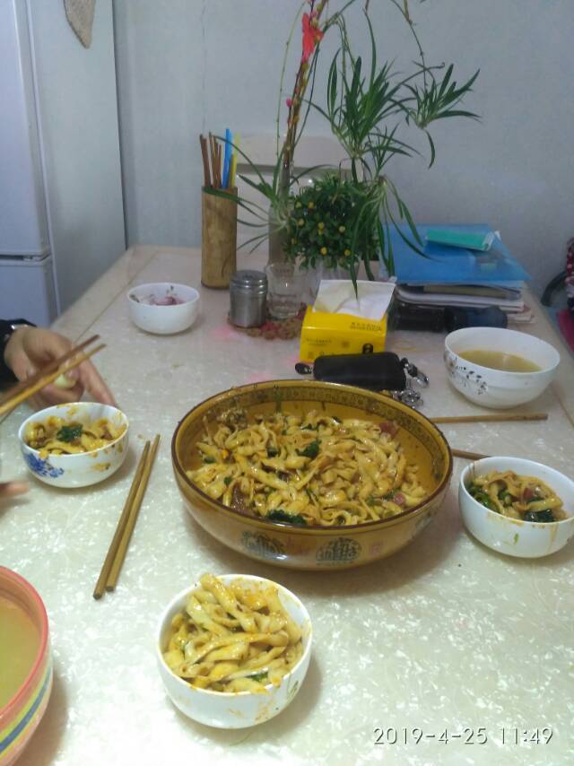 自制刀削面