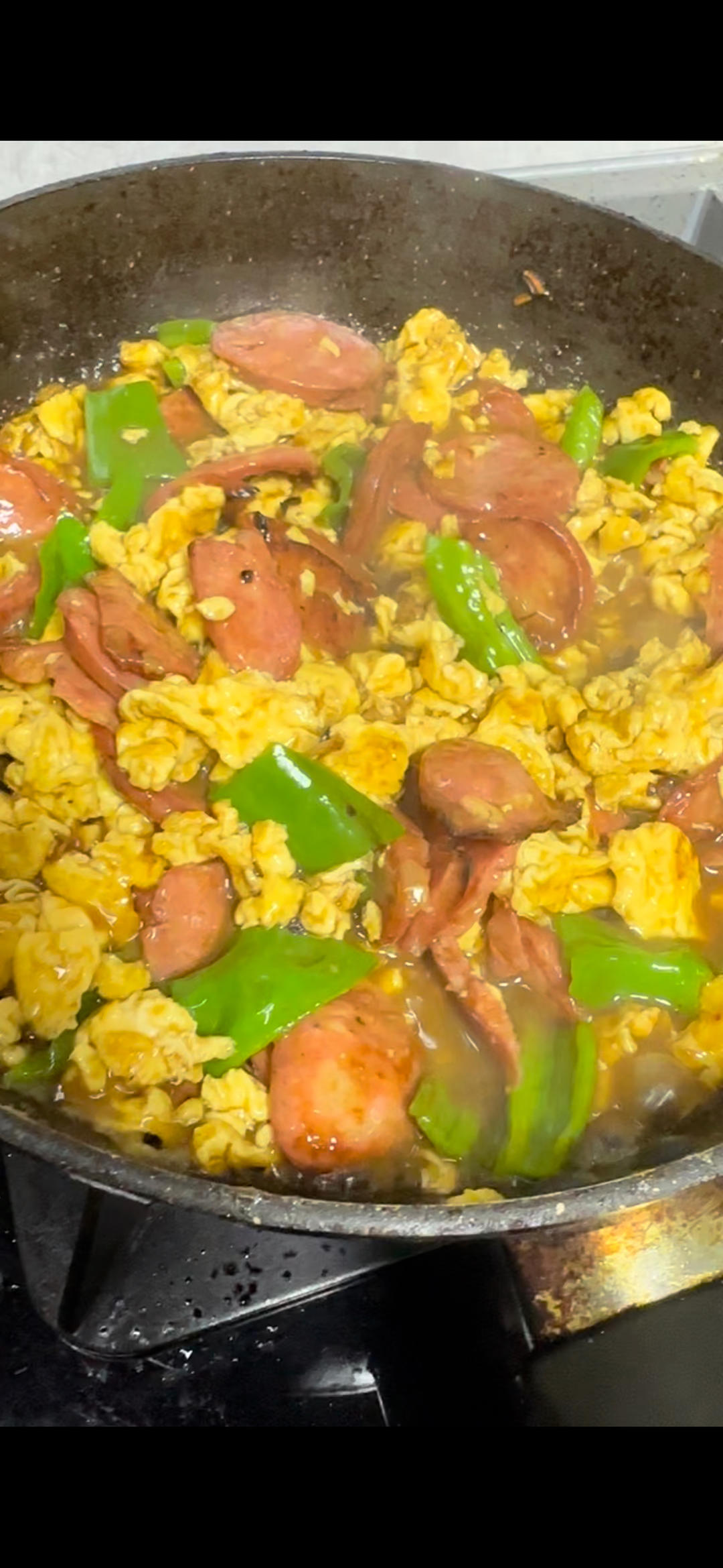 香肠炒鸡蛋