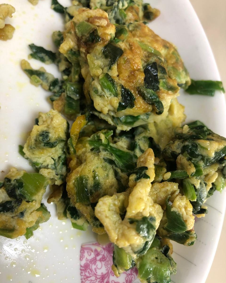 菠菜炒鸡蛋
