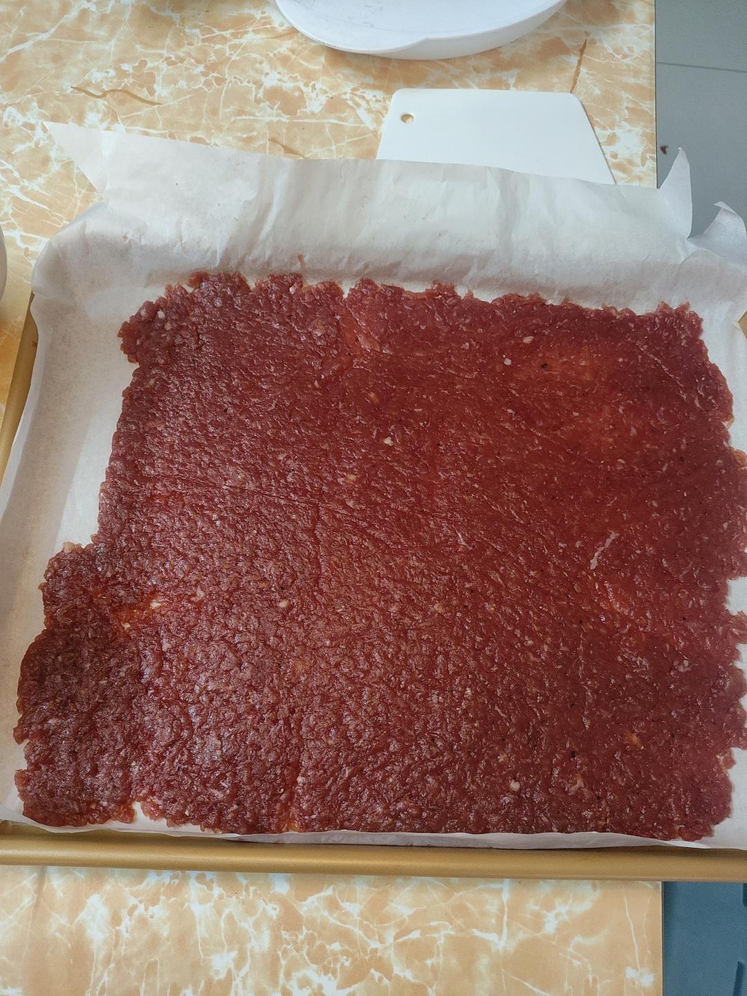自制猪肉脯的详细配方版，超简单复刻！