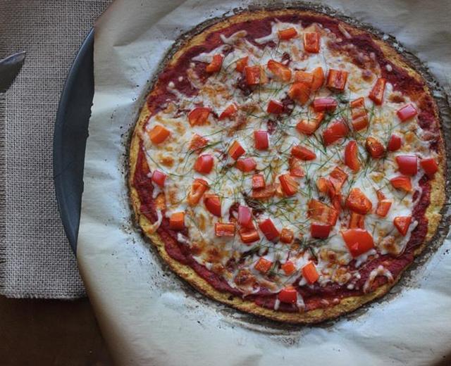 健康低热量的菜花底披萨的做法