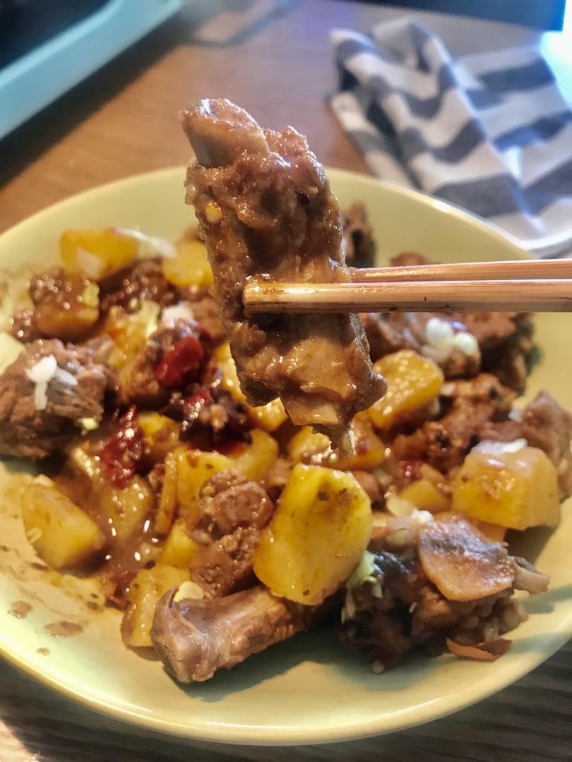 土豆炖排骨