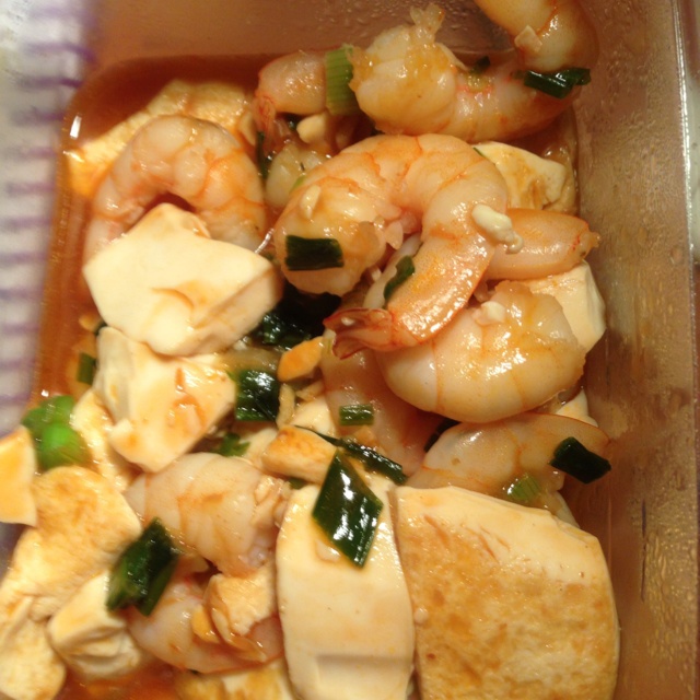 茄汁虾仁豆腐